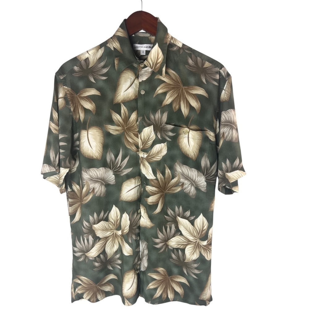 Vintage Pierre Cardin Men's Hawaiian Shirt Size Small